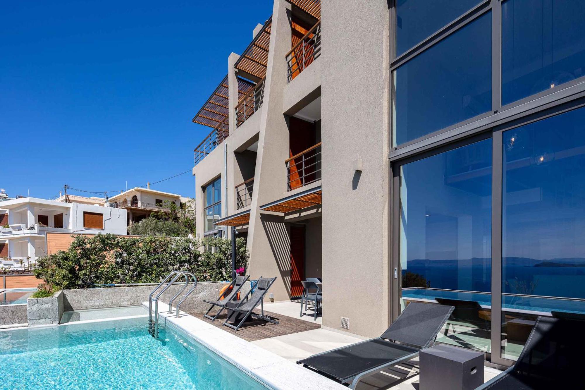 Omnia Luxury Villas - "Heated" Pools & Breathtaking Seaviews! Chania  Exterior foto